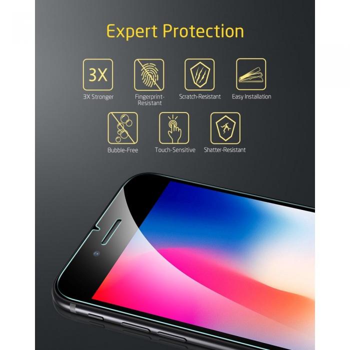 UTGATT5 - ESR Hrdat Glas screen Shield 2-Pack iPhone 7/8/SE 2020 Clear