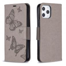 OEM - Imprint Butterfly Plånboksfodral iPhone 12 Pro Max - Grå