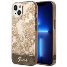 Guess - GUESS iPhone 14 Skal Porcelain Collection - Ocher