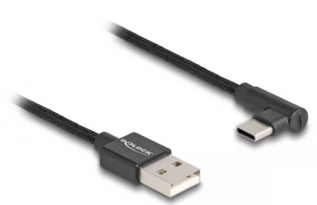 DeLOCK - Delock USB-A 2.0 till USB-C Kabel 3m - Svart
