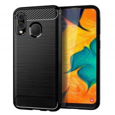 Forcell - Galaxy A40 Skal Forcell Carbon Mjukplast - Svart