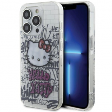 Hello Kitty - Hello Kitty iPhone 14 Pro Mobilskal Bricks Graffiti - Vit
