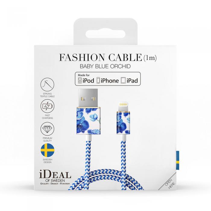 UTGATT5 - iDeal of Sweden Fashion Cable Lightning 1M - Baby Blue Orchid