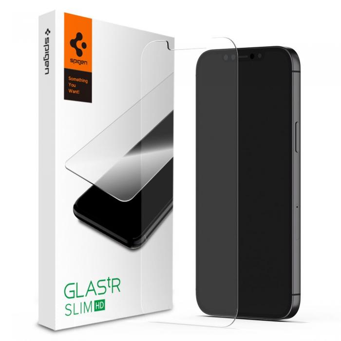 UTGATT5 - SPIGEN Hrdat Glas .Tr Slim iPhone 12 Pro Max