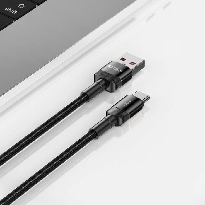 Tech-Protect - Tech-Protect USB-A till USB-C Kabel Ultraboost Evo 2m - Svart