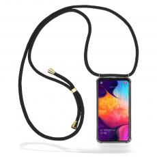 CoveredGear-Necklace - Boom Galaxy A50 mobilhalsband skal - Black Cord