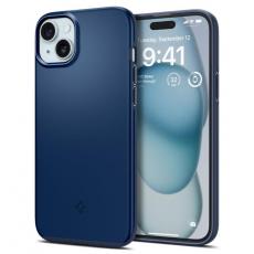Spigen - Spigen iPhone 15 Mobilskal Thin Fit - Navy Blå