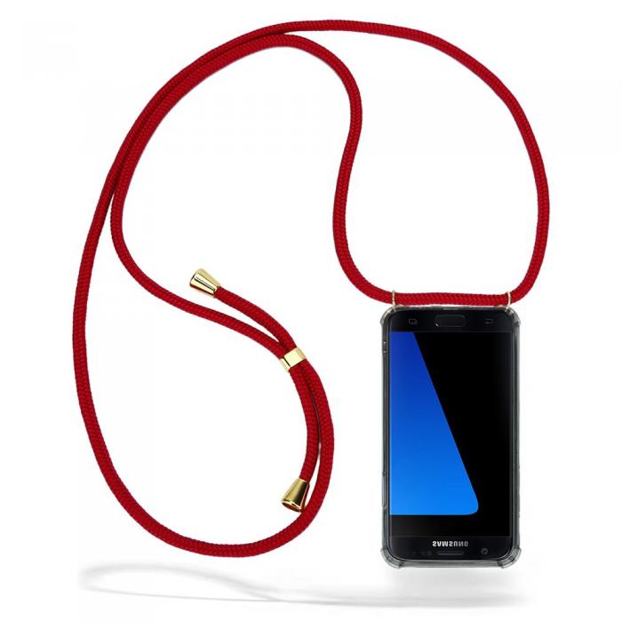 UTGATT1 - Boom Galaxy S7 Edge mobilhalsband skal - Maroon Cord