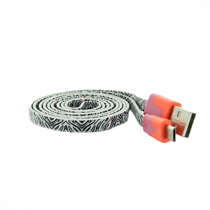 UTGATT5 - i-mee Fantastic Cable Micro-USB - Orange/Lila