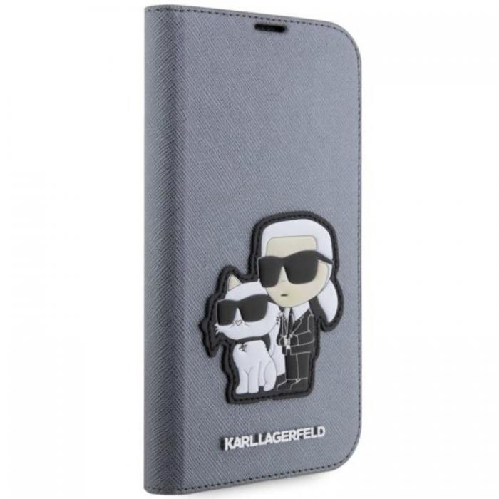 KARL LAGERFELD - Karl Lagerfeld iPhone 14 Pro Max Plnboksfodral Saffiano Karl
