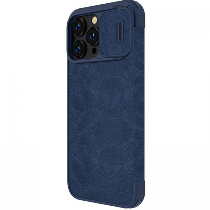 Nillkin - Nillkin iPhone 14 Pro Max Plnboksfodral Qin Pro Lder - Bl