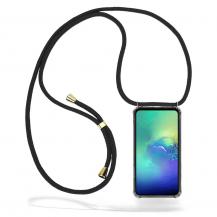 CoveredGear-Necklace - Boom Galaxy S10e mobilhalsband skal - Black Cord