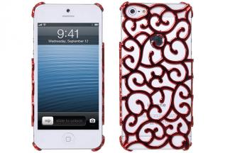 A-One Brand - Mönstrat Baksideskal till Apple iPhone 5/5S/SE (Röd)