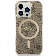 Guess - Guess iPhone 14 Pro Max Mobilskal MagSafe 4G - Brun