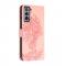 A-One Brand - Tiger Flower Plnboksfodral till Galaxy S21 - Rosa