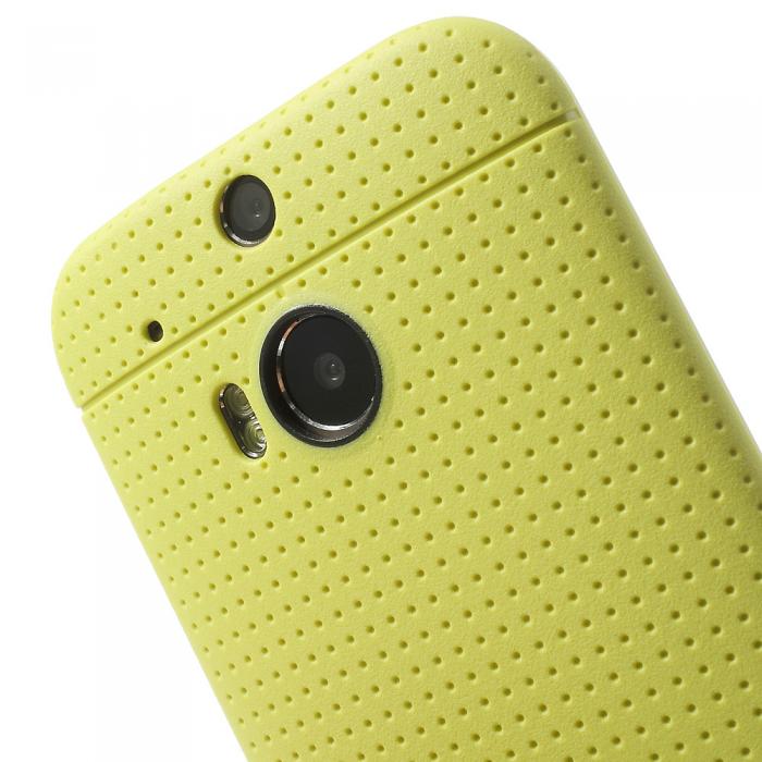UTGATT4 - Dot Case FlexiSkal till HTC One (M8) - Gul