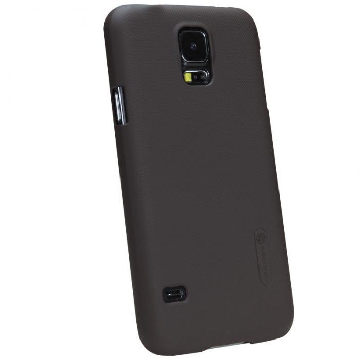 UTGATT1 - Nillkin Frosted Shield Skal till Samsung Galaxy S5 (Brun) + Skrmskydd