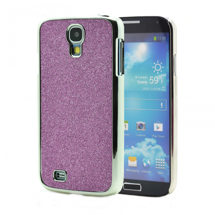 A-One Brand - Sparkle Baksideskal till Samsung Galaxy S4 i9500 - (Lila)