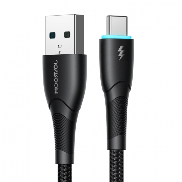 Joyroom - Joyroom Starry USB-A till USB-C Kabel 1m - Svart