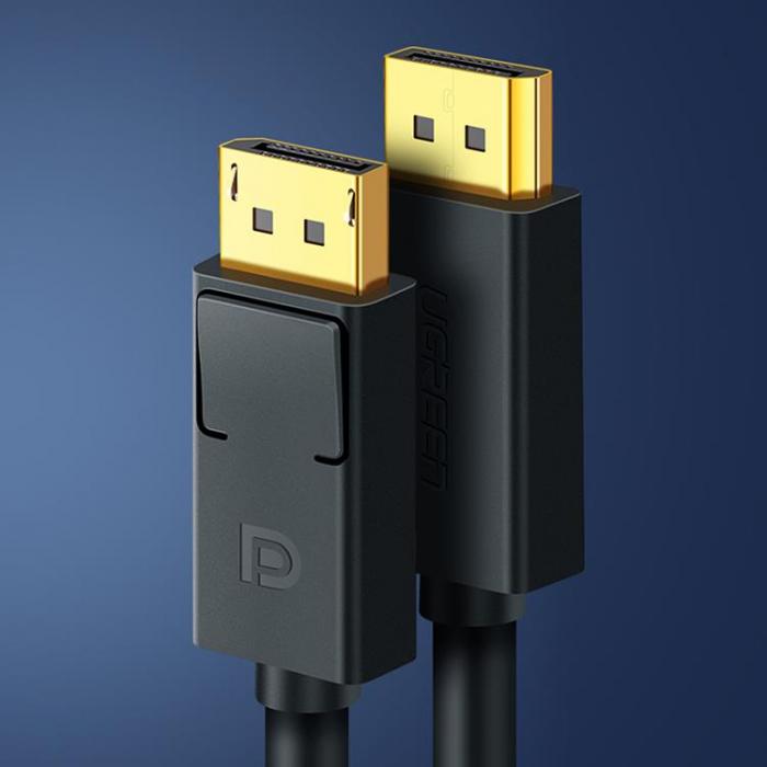 Ugreen - Ugreen DisplayPort Till DisplayPort Kabel 5 m - Svart