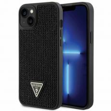 Guess - Guess iPhone 14 Plus Mobilskal Rhinestone Triangle - Svart