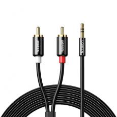 Ugreen - Ugreen 2 RCA Till Audio Kabel 3.5mm Mini Jack 1.5m - Svart