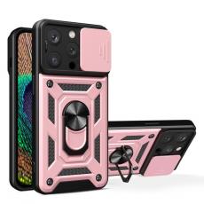 A-One Brand - iPhone 15 Pro Max Mobilskal Camshield Hybrid Armor - Rosa