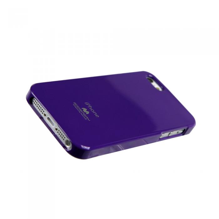 UTGATT4 - Mercury Color Pearl Jelly FlexiCase Skal till Apple iPhone 5/5S/SE (Lila)