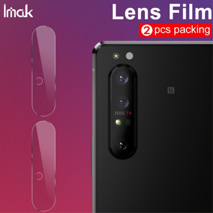 Imak - IMAK 2PCS HD Hrdat glas Kameralinsskydd Sony Xperia 1 II