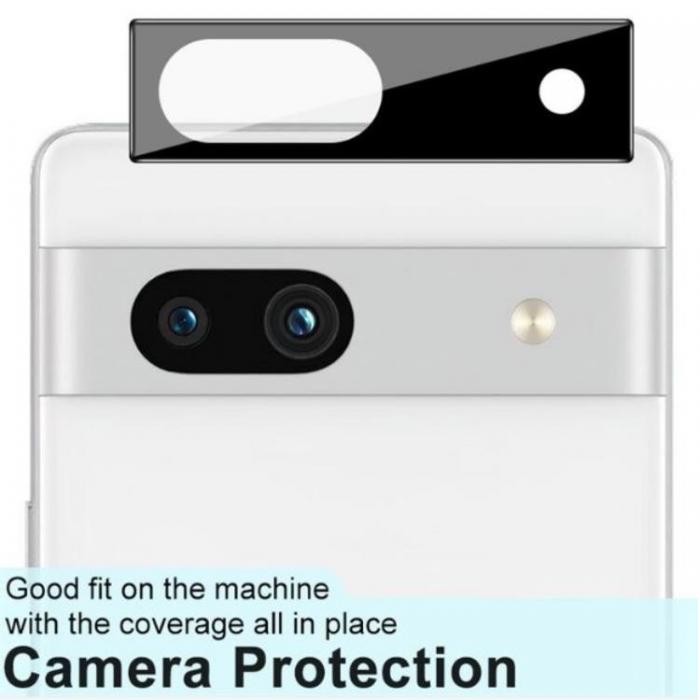 Imak - IMAK Google Pixel 7A Kameralinsskydd i Hrdat glas - Svart