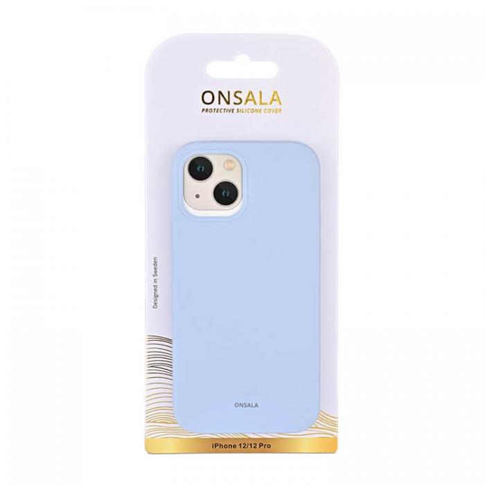 Onsala - Onsala Mobilskal Silikon iPhone 12/12 Pro - Ljusbl
