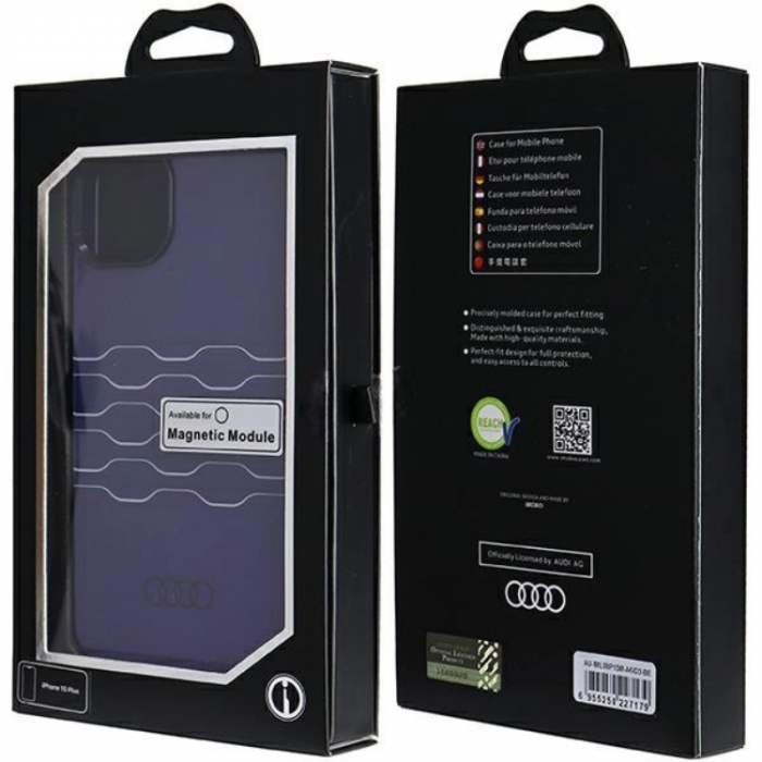 Audi - Audi iPhone 15/14 Plus Mobilskal Magsafe IML - Bl