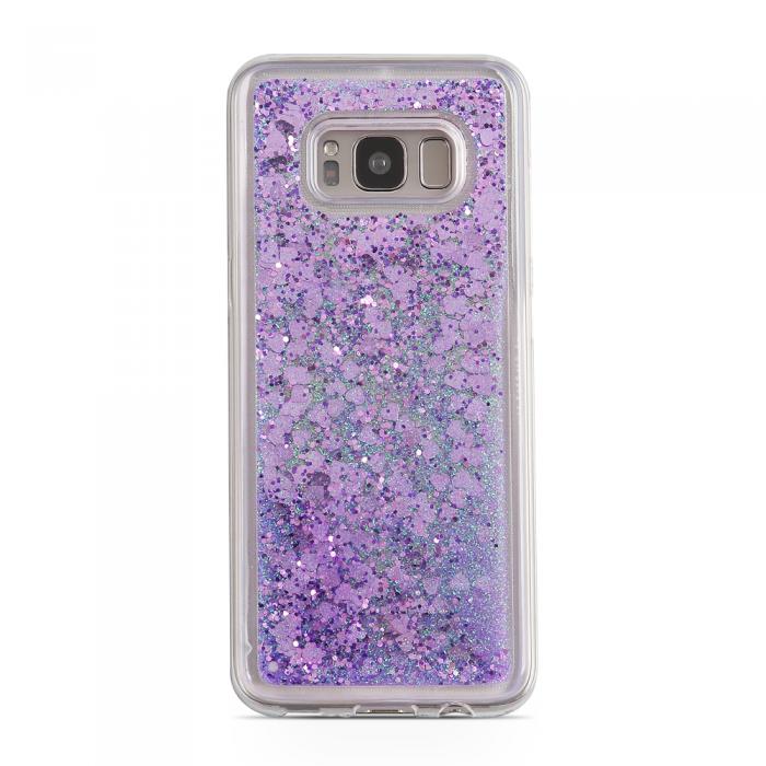 UTGATT5 - Glitter skal till Samsng Galaxy S8 Plus - Bloomig B