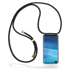 CoveredGear-Necklace - Boom Galaxy S10 Plus mobilhalsband skal - Black Cord
