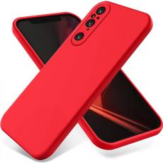 A-One Brand - Sony Xperia 1 V Mobilskal Liquid Silicone - Röd