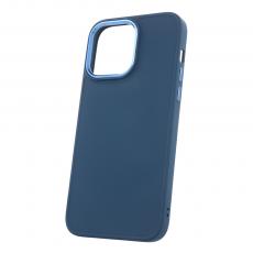 TelForceOne - Satin Skal iPhone 14 Pro Max Mörkblå - Elegant Skyddande Fodral