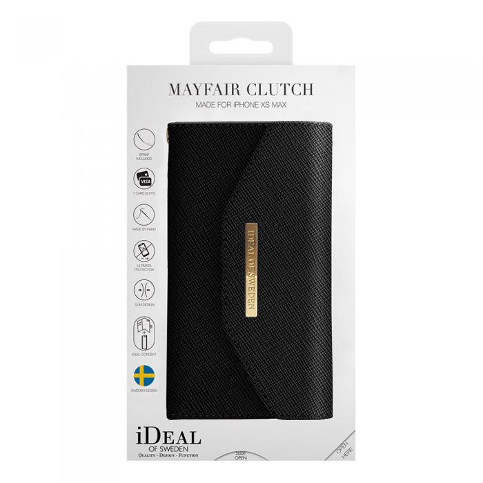UTGATT5 - iDeal of Sweden Mayfair Clutch iPhone XS Max Black