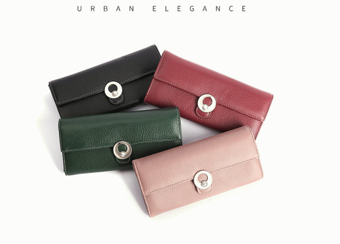 UTGATT1 - Mooltesaa Elegant Lady Clutch Handvska Wallet - Maroon