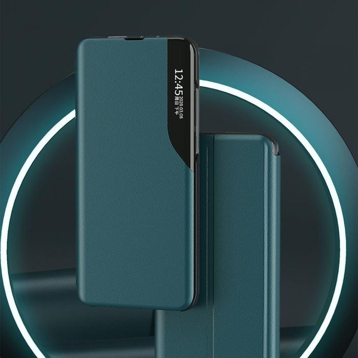 UTGATT4 - Eco Leather View Case Fodral Galaxy Note 10 Grn