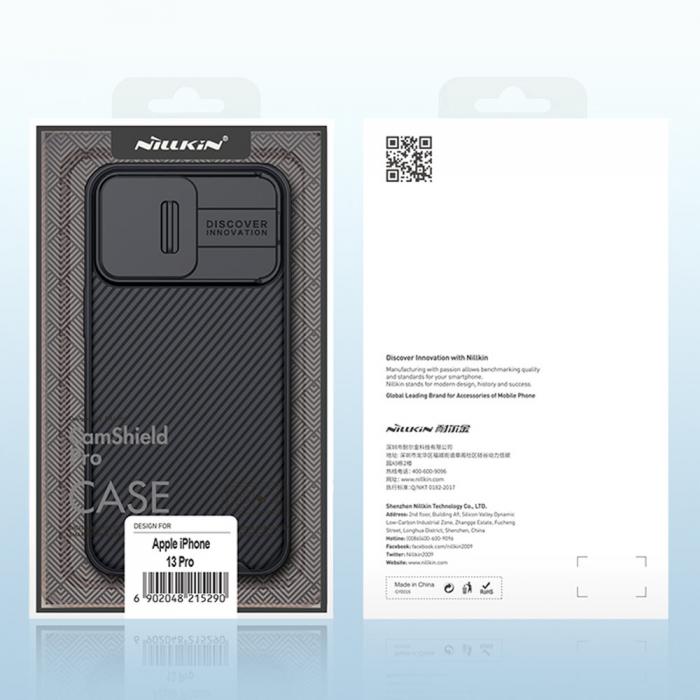 UTGATT1 - Nillkin CamShield Pro Skal iPhone 13 Pro - Svart