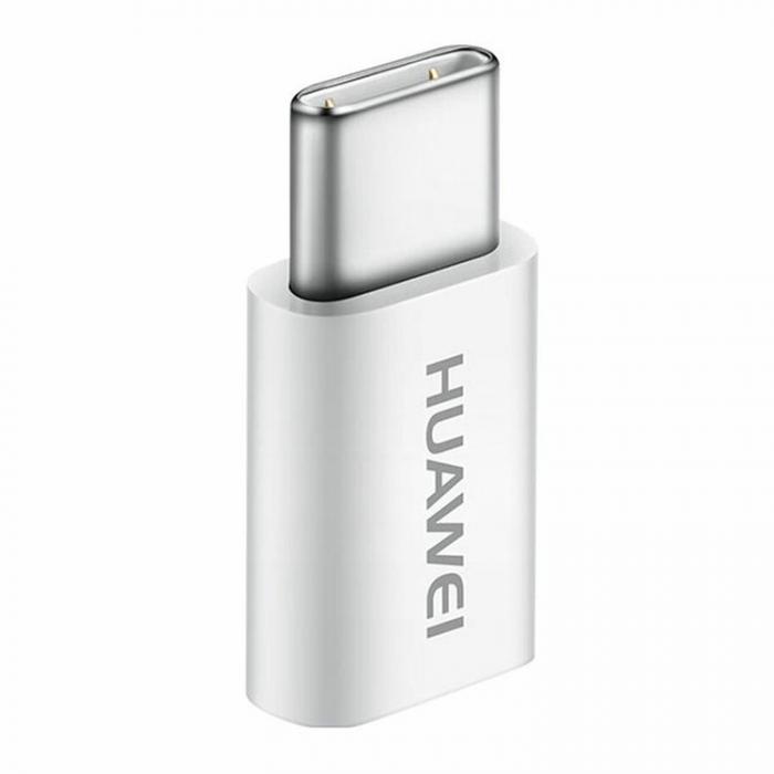 UTGATT5 - Huawei Micro USB till USB-C Adapter - Vit