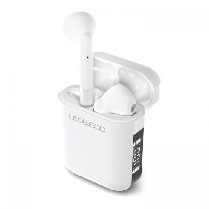 Ledwood - Ledwood In-Ear Hrlur Apollo TWS True Wireless Mic - Vit