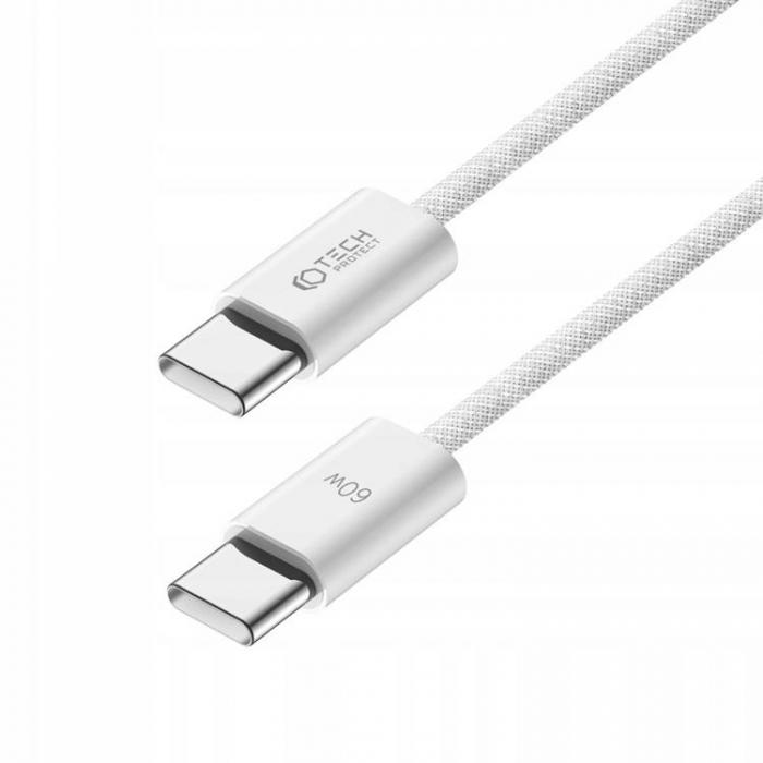 Tech-Protect - Tech-Protect USB-C till USB-C Kablar (25cm) Ultraboost Classic - Vit