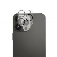 Mocolo - Mocolo iPhone 15 Pro Kameralinsskydd Härdat Glas Silk Printing HD