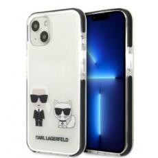 KARL LAGERFELD - Karl Lagerfeld iPhone 13 mini Skal Karl & Choupette - Vit