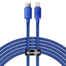 BASEUS - Baseus Crystal USB-C Till Lightning 20W Kabel 2m - Blå