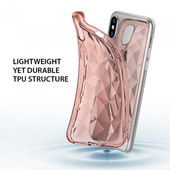 UTGATT4 - Ringke Air Prism Skal till Apple iPhone XS / X - Rose Gold
