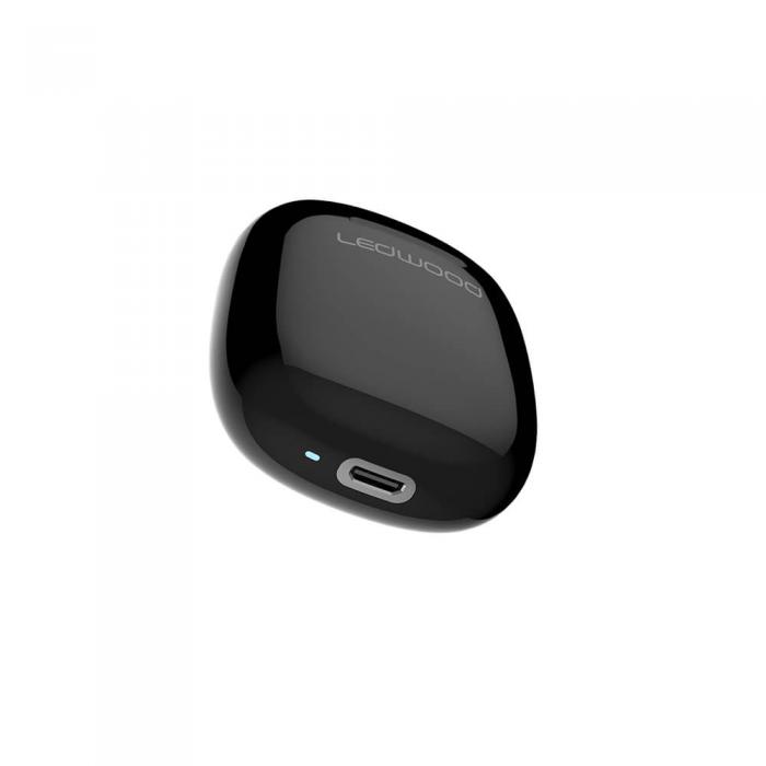 UTGATT5 - LEDWOOD Hrlur T16 TWS True Wireless In-Ear Noir Svart Mic