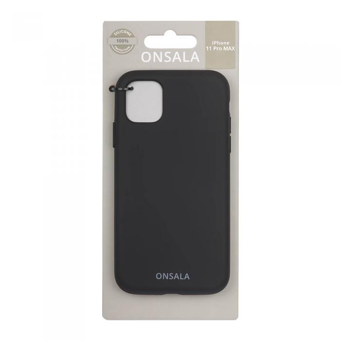 UTGATT1 - ONSALA Mobilskal Silikon Black iPhone 11 Pro Max