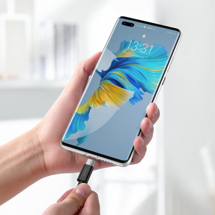 BASEUS - Baseus Huawei Fast Charging USB-C Kabel 1m - Svart